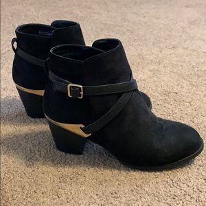 Black Suede Booties